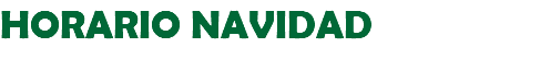 HORARIO NAVIDAD